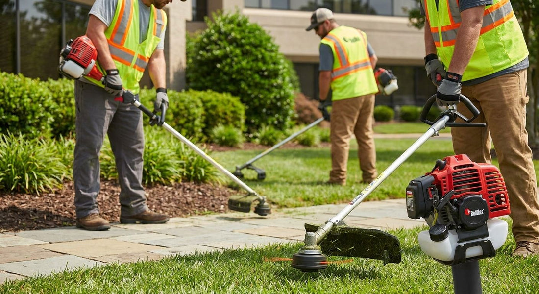 Redmax trimmers for landscaping crews