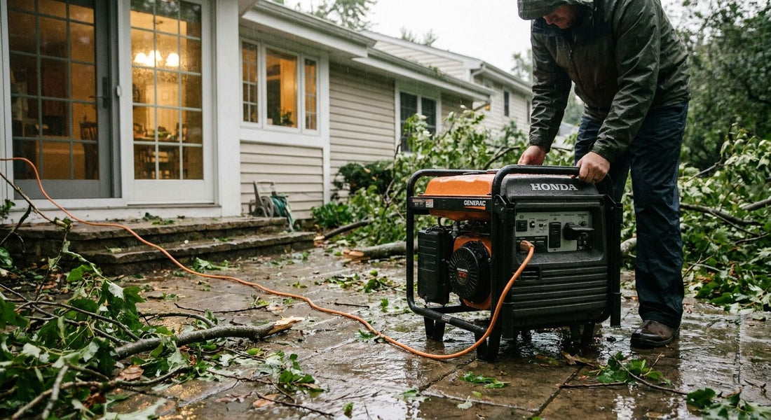 Portable generators for storm power outages