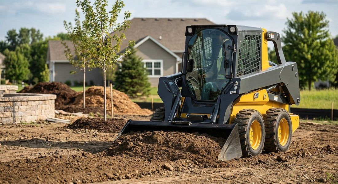 Skid steers for landscaping and grading contractors