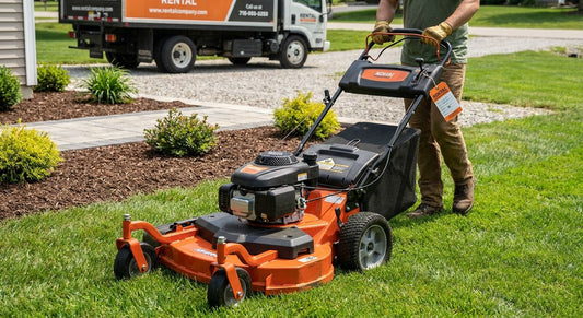 Mower rental for one-time landscaping jobs