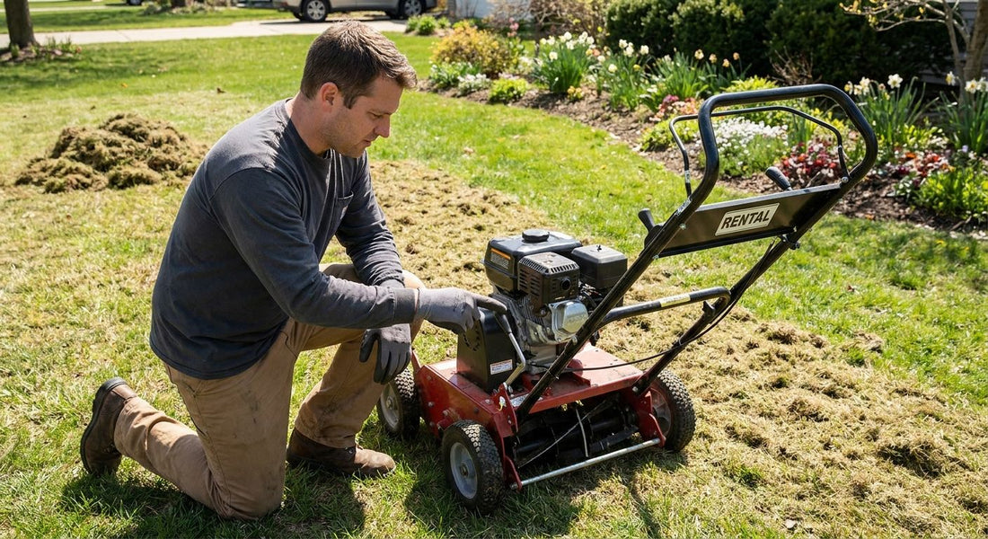 How to choose a dethatcher rental for spring lawn renovation