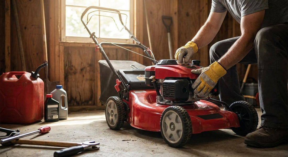 How to winterize a lawn mower before storage